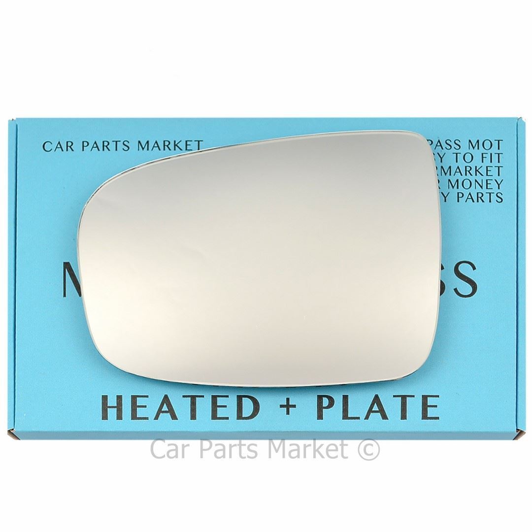 Left Side Flat Wing Door Mirror Glass For Hyundai ix20 2010-2019 Heated + Plate