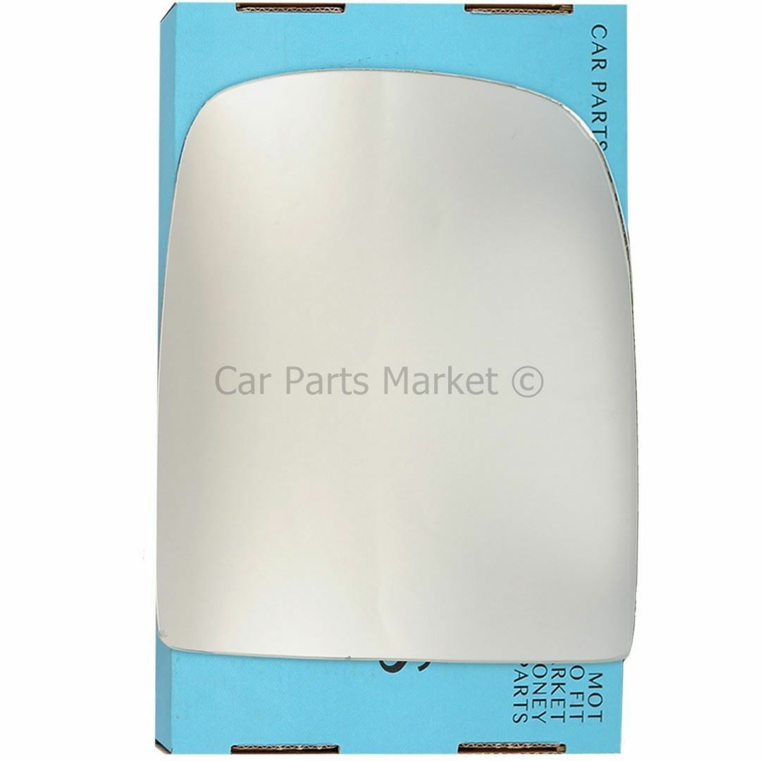 Left Side Flat Wing Door Mirror Glass For Iveco Daily 2006-2014 Heated + Plate