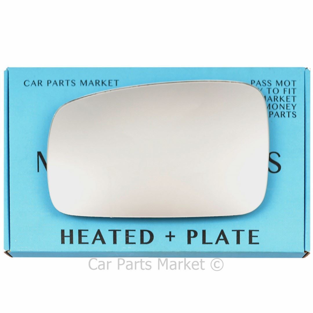 Left Passenger Side Flat Wing Mirror Glass For Kia Sorento 02-09 Heated + Plate