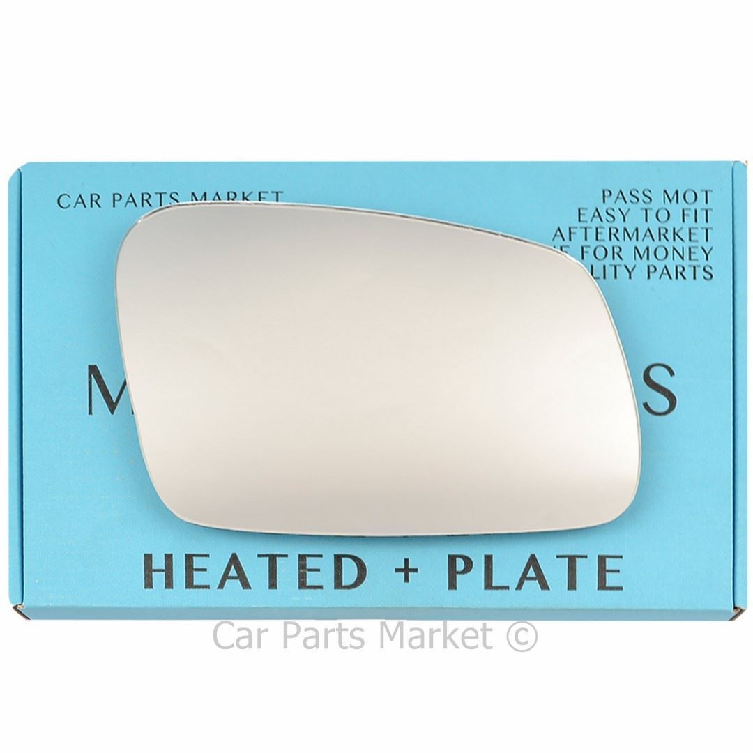 Right Side Flat Wing Mirror Glass For Land Rover Discovery 95-04 Heated + Plate