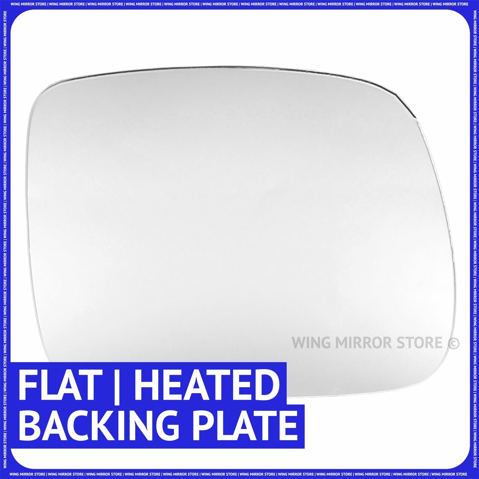 For Mercedes Vaneo 2002-2005 Right Side Flat Electric Wing Mirror Glass +Plate