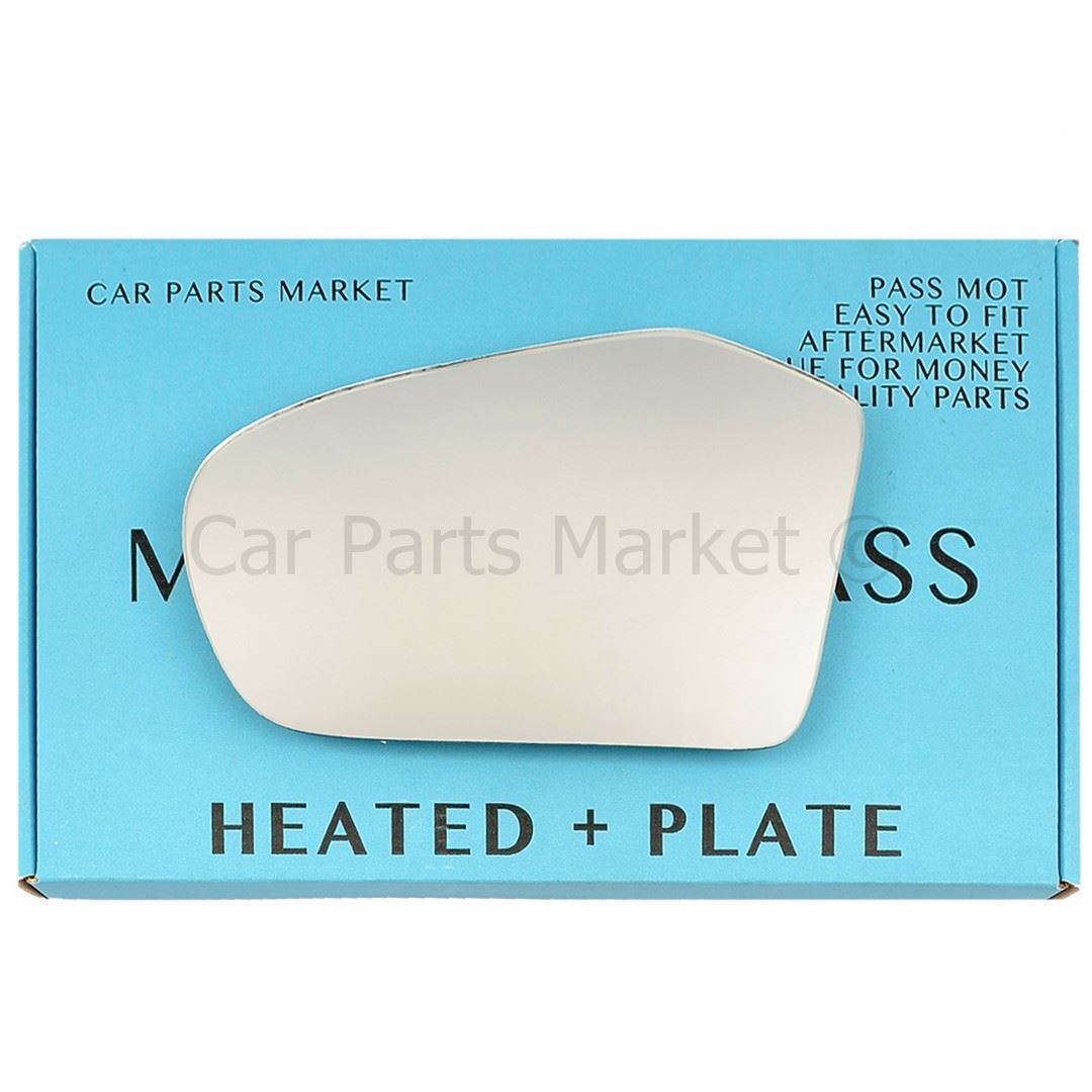For Mercedes B-Class W245 05-08 Left Side Flat Electric Wing Mirror Glass +Plate