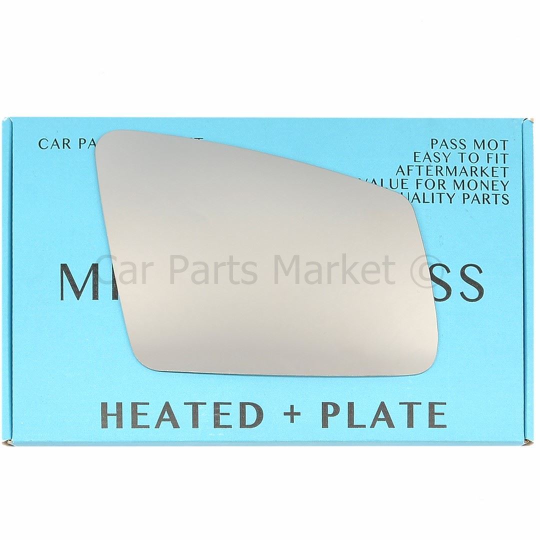 For Mercedes C-Class W204 2009-14 Right Side Flat Electric Mirror Glass +Plate