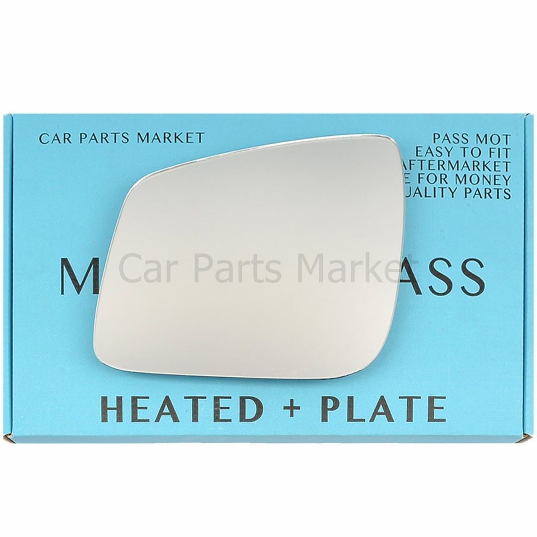 For Mercedes B-Class 08-11 Left Side Flat Electric Wing Mirror Glass +Plate