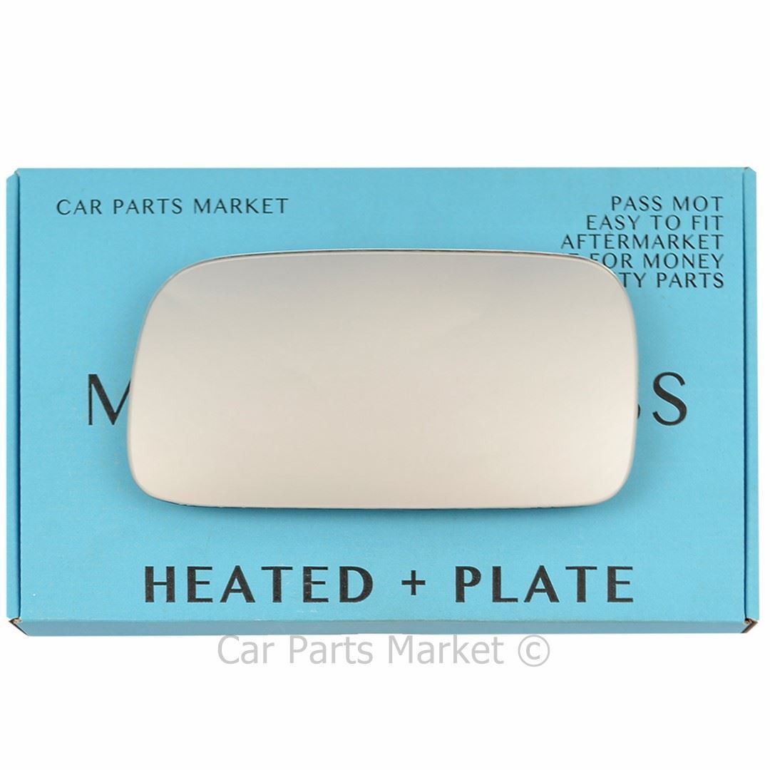 Left Side Flat Wing Mirror Glass For Nissan Almera 1995-2000 Heated + Plate