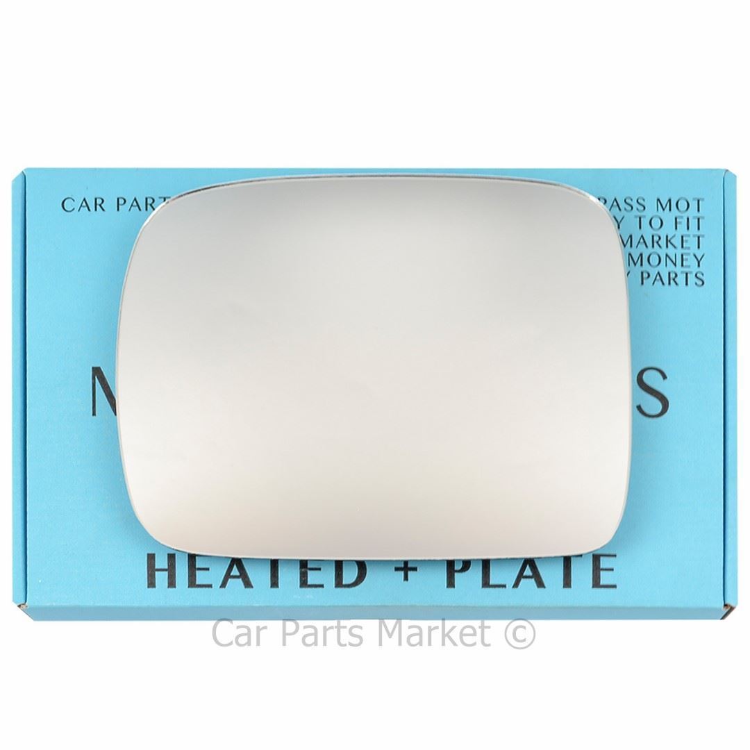 Left Side Flat Wing Mirror Glass For Nissan Terrano 1993-2005 Heated + Plate