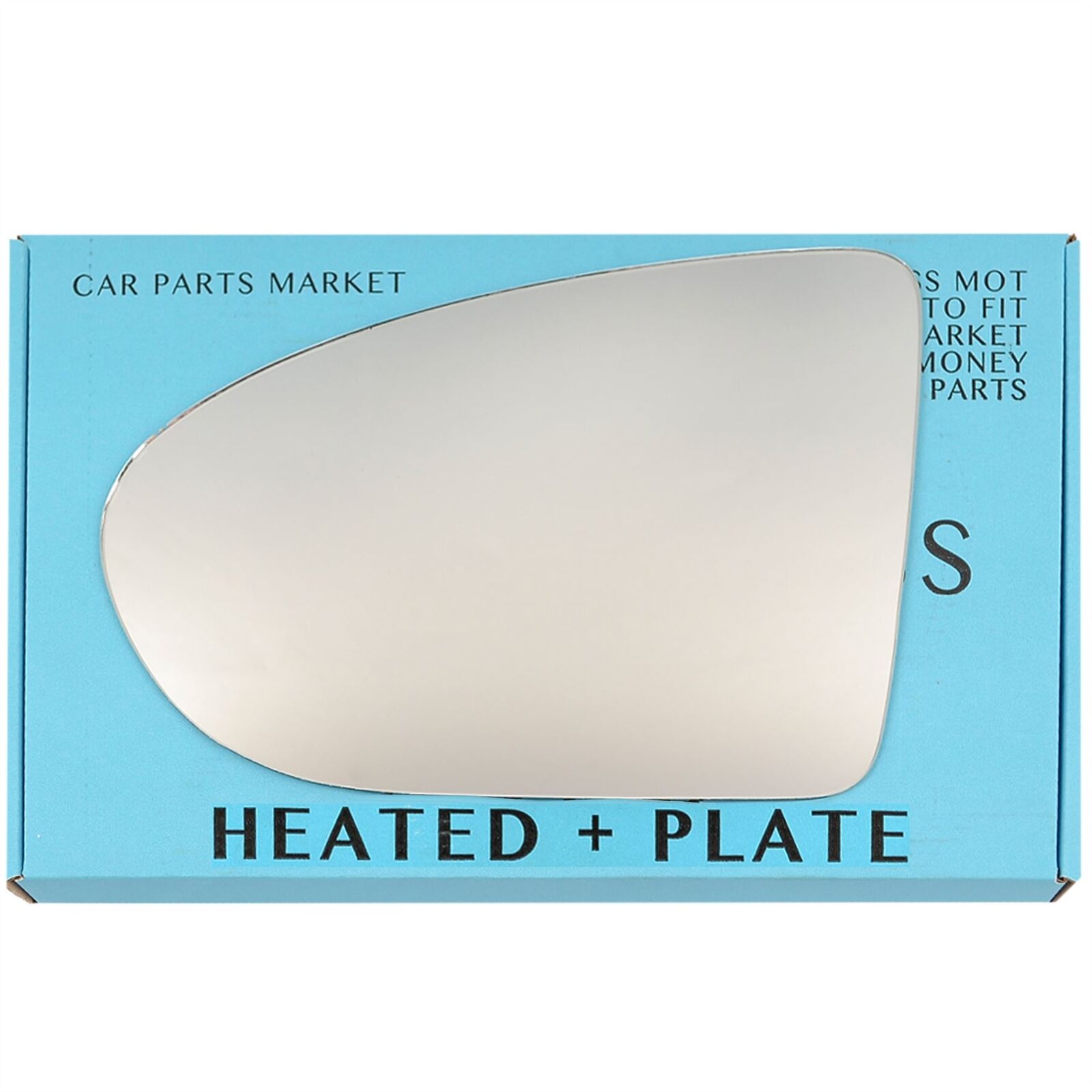 Left Side Flat Wing Mirror Glass For Nissan Qashqai 2006-2013 Heated + Plate