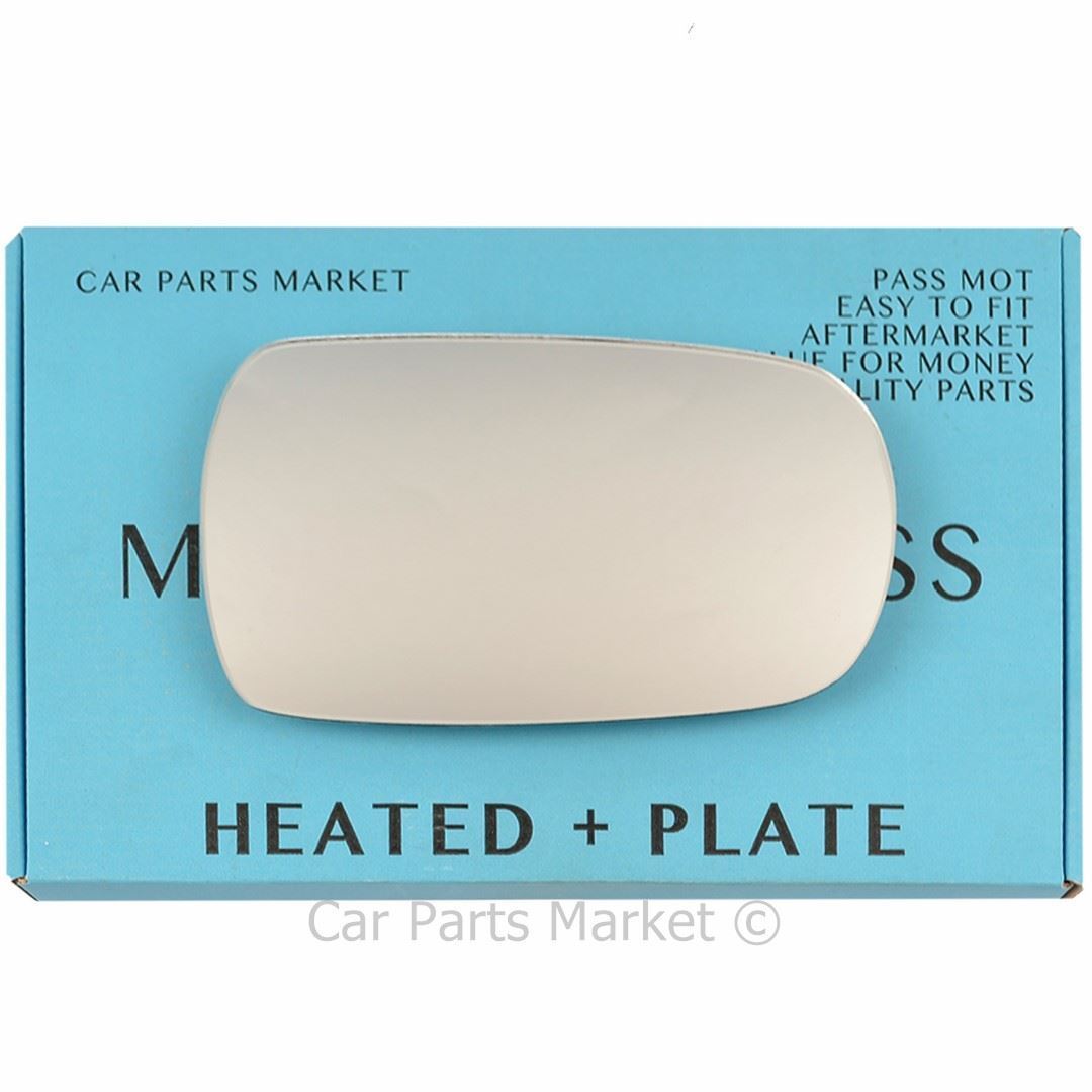 Right Side Flat Wing Mirror Glass For Nissan Primera P10 1990-1996 Heated +Plate