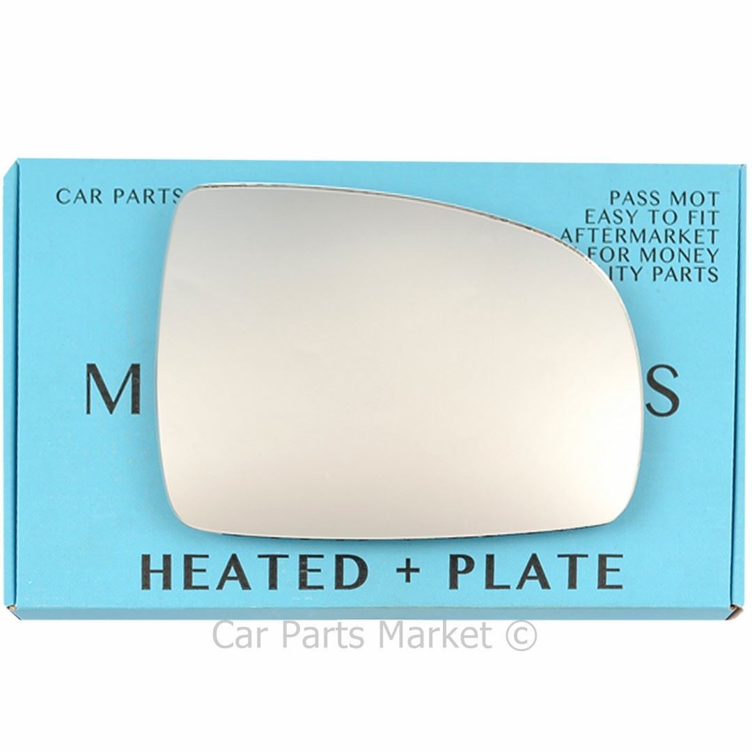 Right Driver Side Flat Wing Mirror Glass For Nissan Note 2006-2013 Heated +Plate