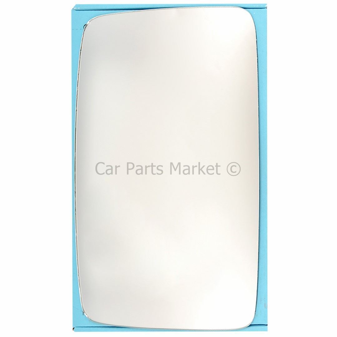 Left Side Flat Wing Door Mirror Glass For Peugeot Boxer 1994-1999 Heated + Plate