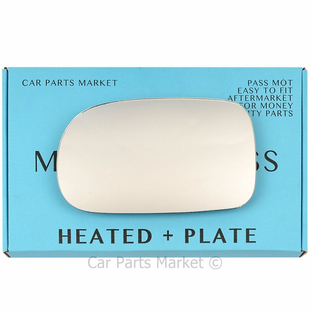 Left Side Flat Wing Door Mirror Glass For Suzuki Swift 1996-2004 Heated + Plate