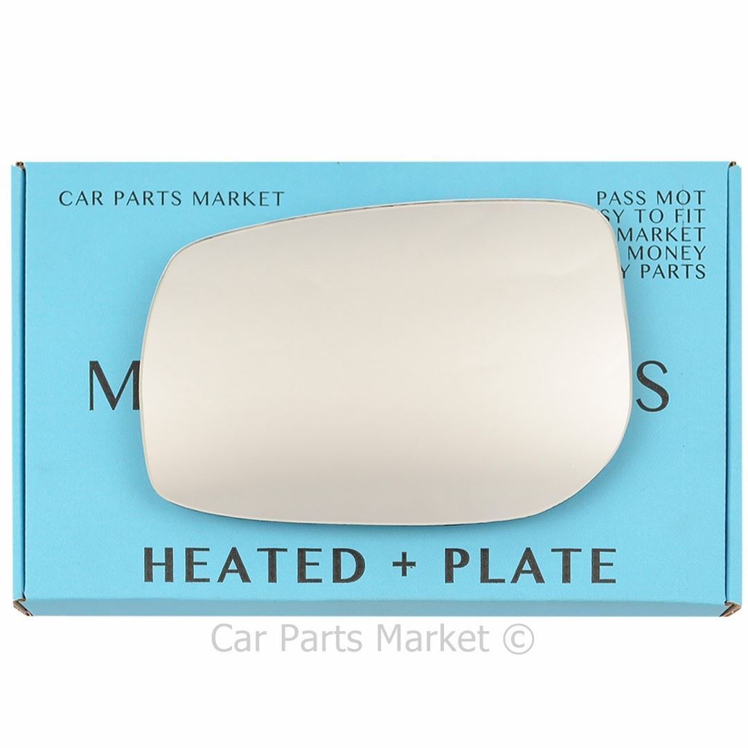 Left Passenger Side Flat Wing Mirror Glass For Toyota Auris 06-12 Heated +Plate