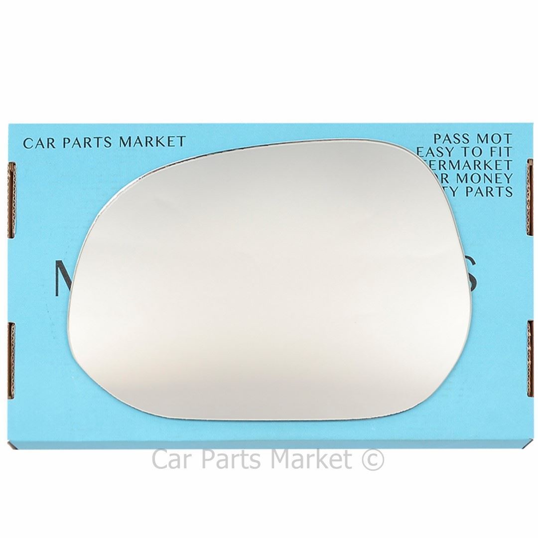 Left Side Flat Wing Mirror Glass For Toyota granvia 95-10 Heated + Plate