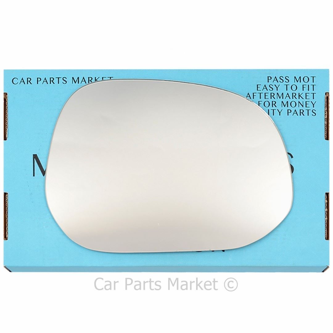 Right Side Flat Wing Mirror Glass For Toyota granvia 95-10 Heated + Plate