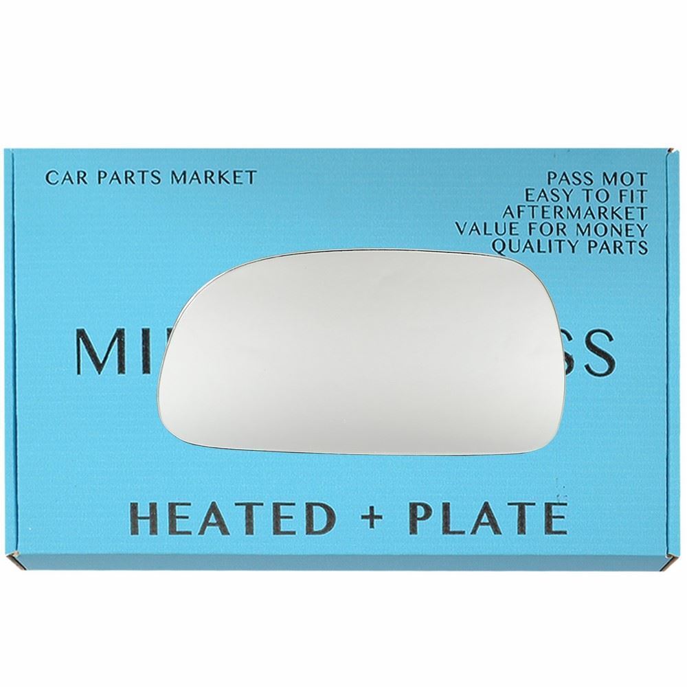 Passenger Left Side Flat Heated + Plate Mirror Glass For TOYOTA COROLLA 91-97