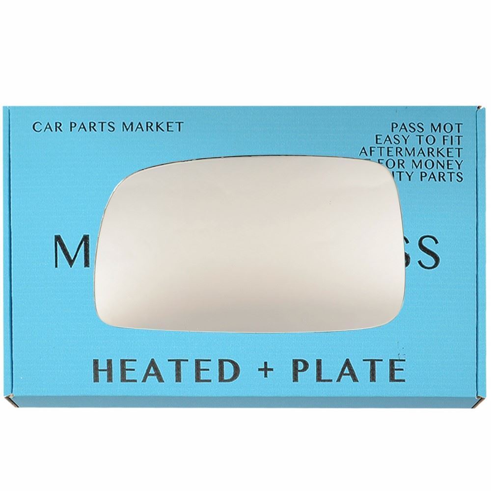 Left Side Flat Wing Door Mirror Glass For Toyota Avensis 2003-06 Heated + Plate
