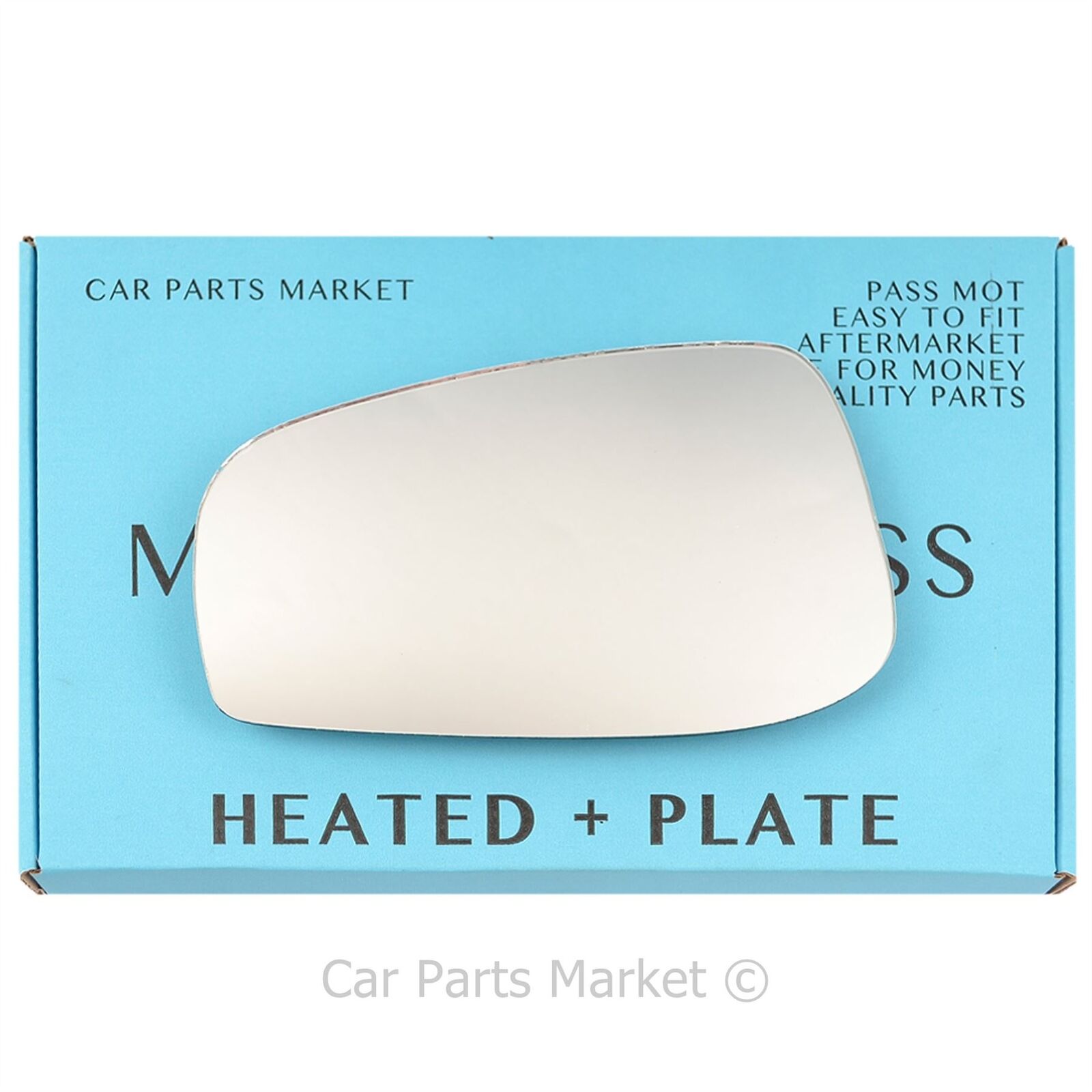 Left Passenger Side Flat Wing Mirror Glass For Volvo v70 2003-2006 Heated +Plate