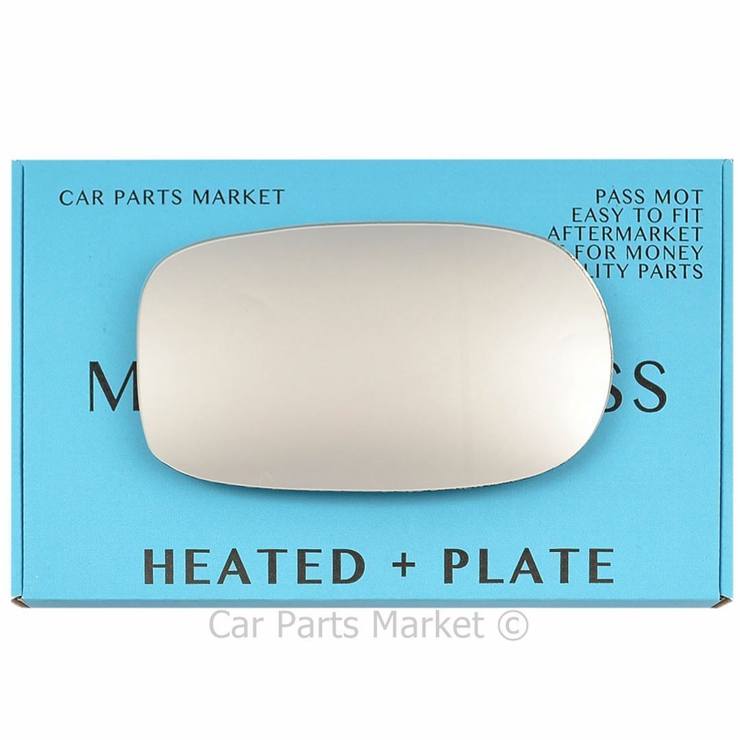 Right Driver Side Wing Door Mirror Glass For Alfa Romeo 166 Heated +Plate
