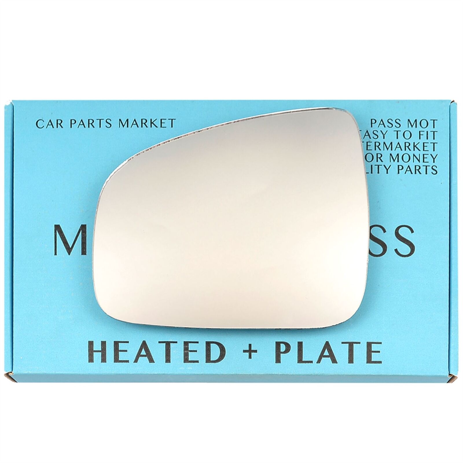 Left Side Convex Wing Mirror Glass For Dacia Logan MCV 2013-2020 Heated + Plate