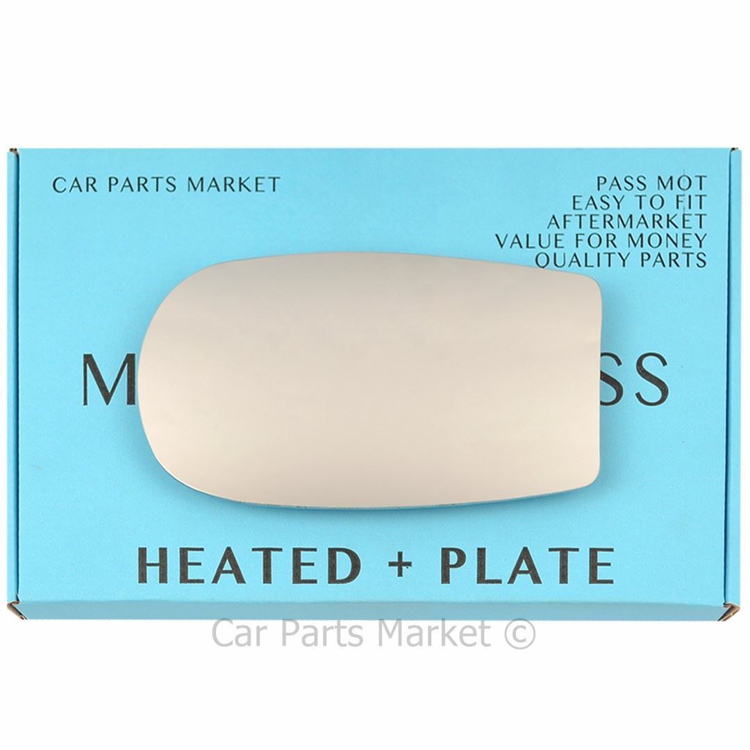 For Fiat Punto mk2 1999-2009 Left Passenger Side Electric Mirror Glass +Plate