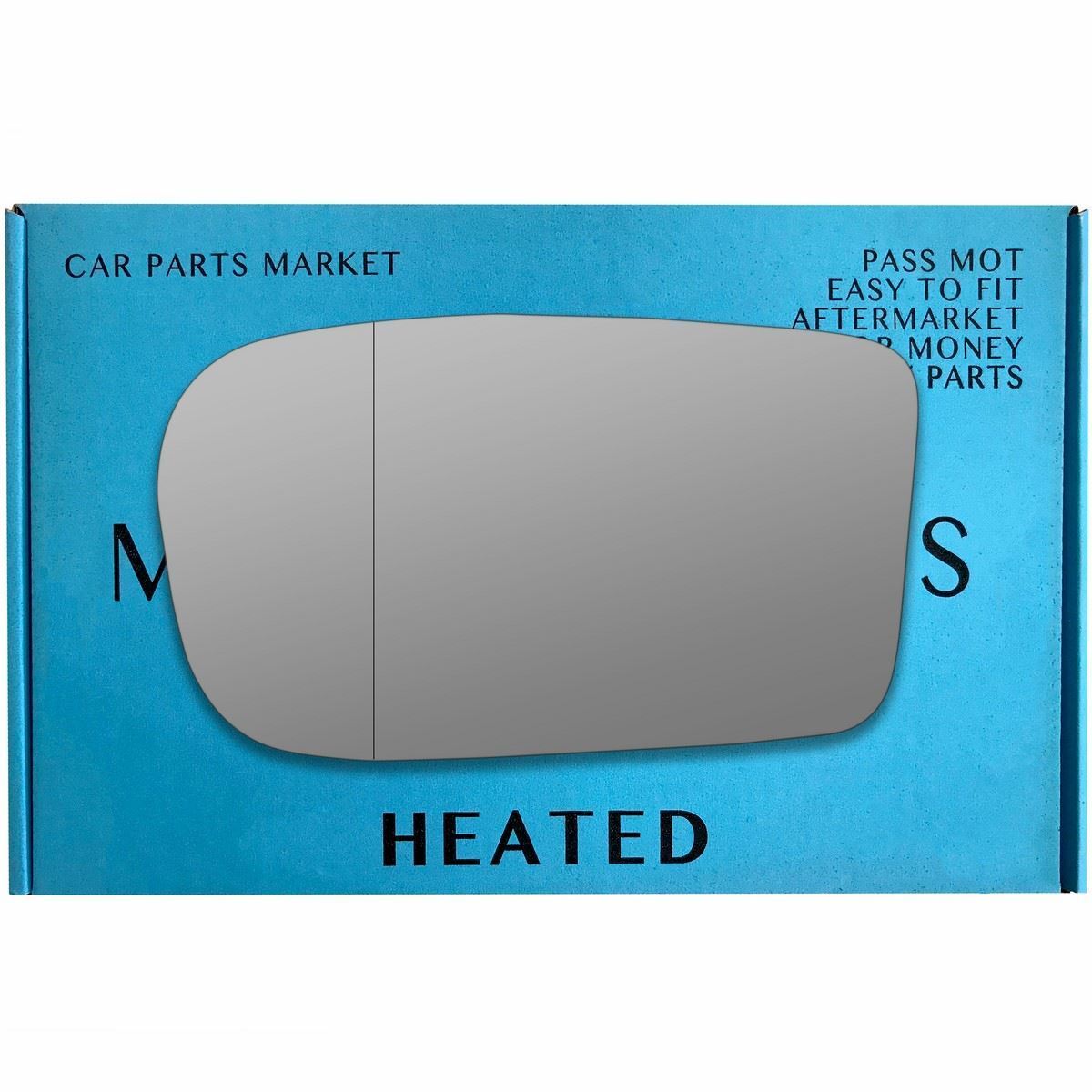Left Passenger Side Wide Angle Wing Mirror Glass For Chrysler 300C 11-17 Heated