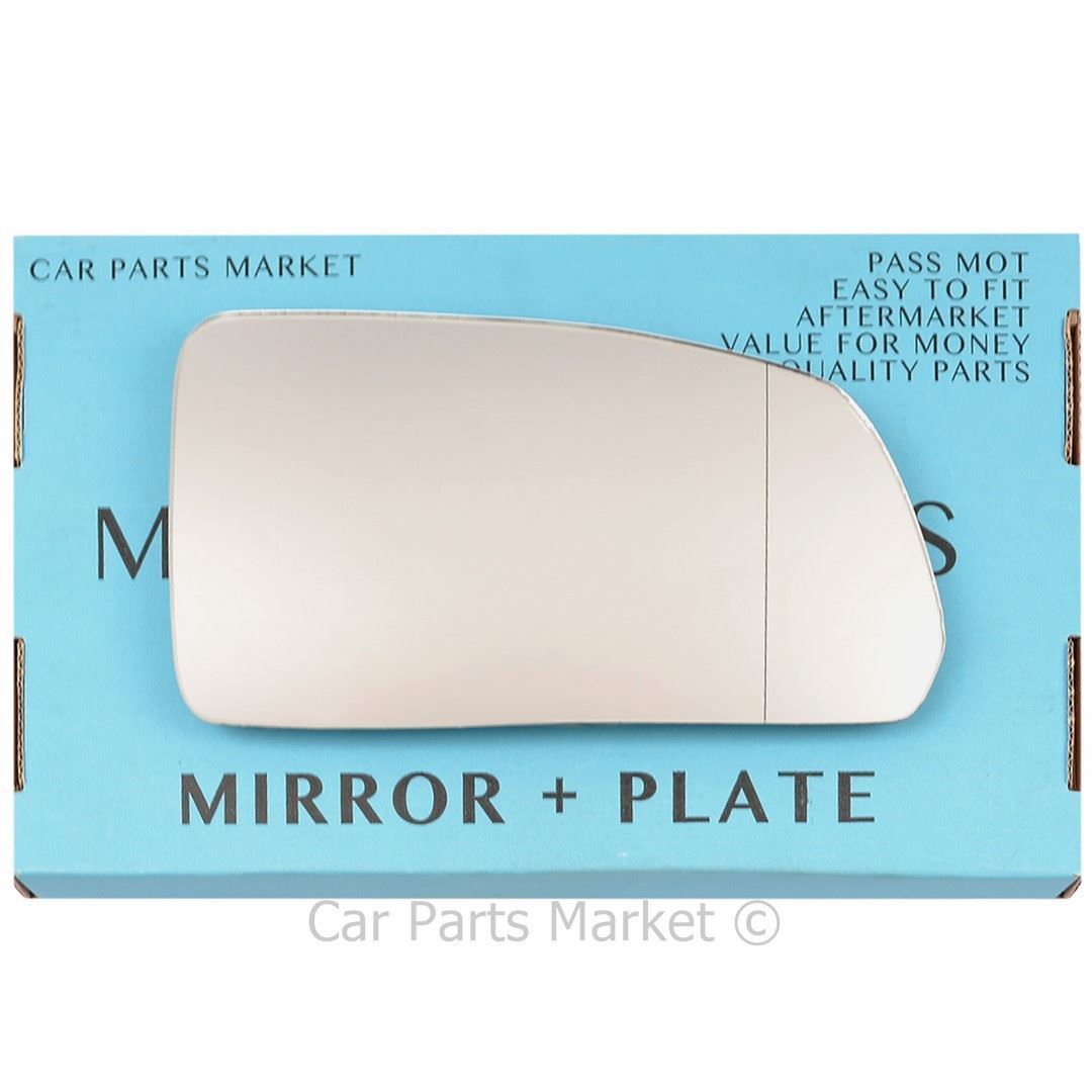 Right Driver Side Wide Angle Wing Door Mirror Glass For Kia Rio 2005-09 + Plate