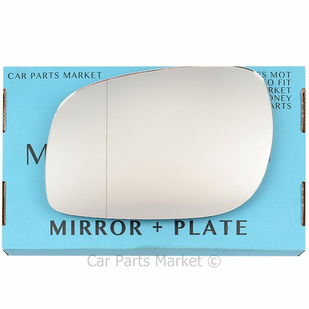 Left Side Wide Angle Wing Mirror Glass For Land Rover Freelander 1997-06 + Plate
