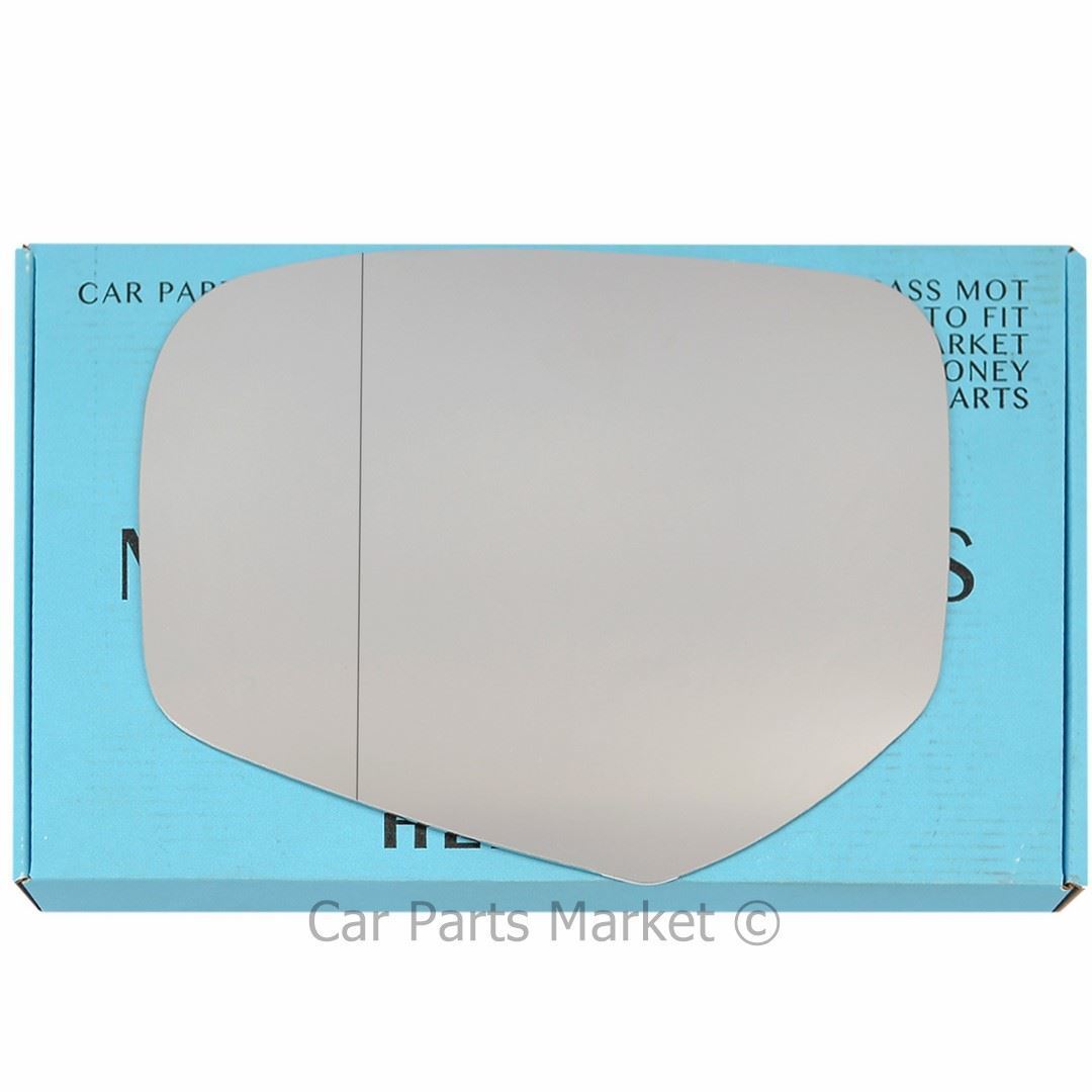 Left Side Wide Angle Mirror Glass For Mitsubishi L200 Warrior 05-20 Heated