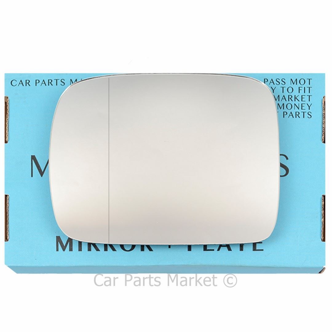 Left Side Wide Angle Wing Mirror Glass For Nissan Terrano 1993-2005 + Plate