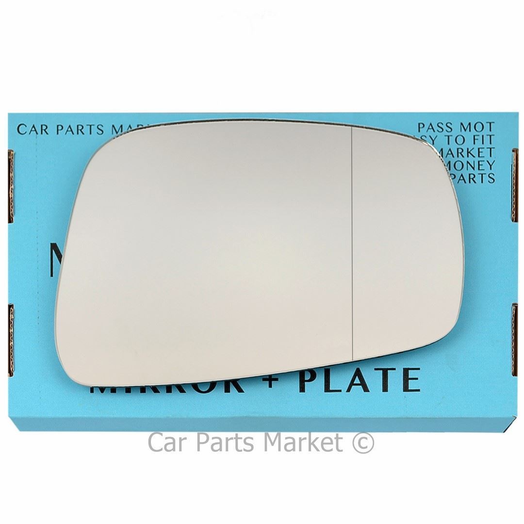 Right Side Wide Angle Wing Mirror Glass For Nissan Pathfinder 2005-2008 + Plate