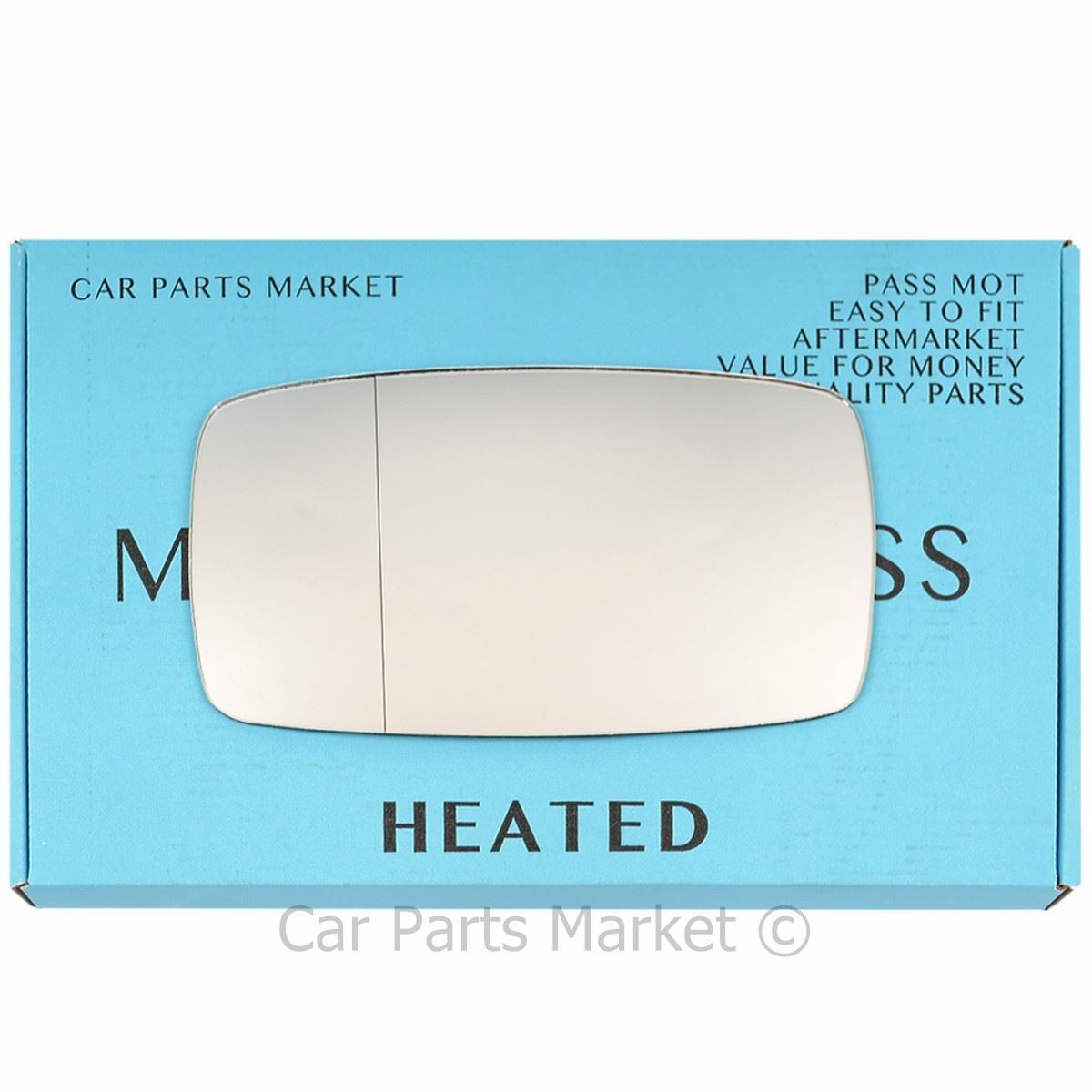 Left Side Wide Angle Wing Mirror Glass For Porsche 911 74-86 Heated