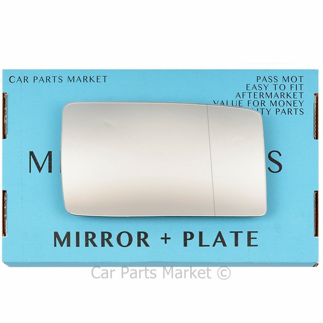 Wide Angle Right Side Wing Mirror Glass For Renault Espace 1984-1990 +Plate