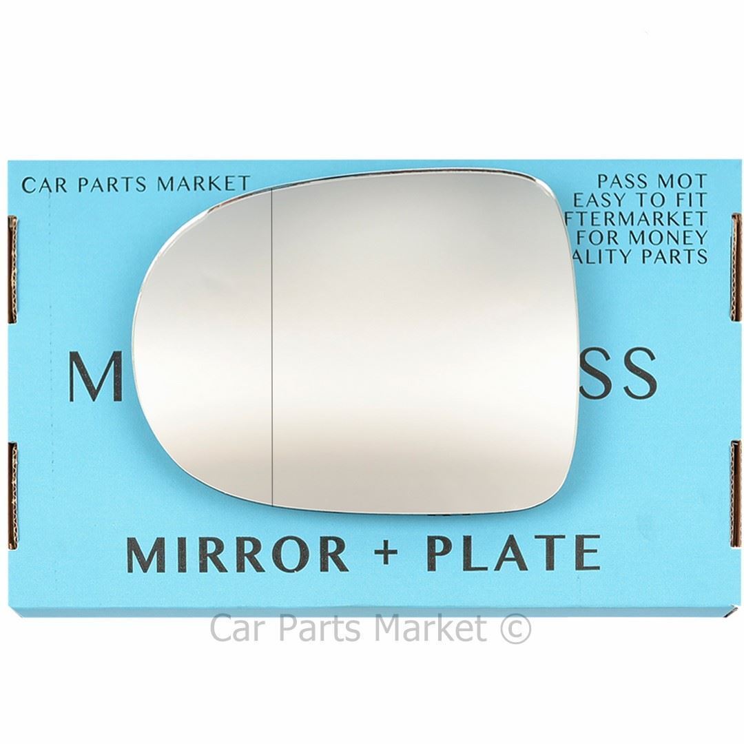 For Renault Modus 08-12 Left Passenger Aspheric Wing Mirror Glass with Plate