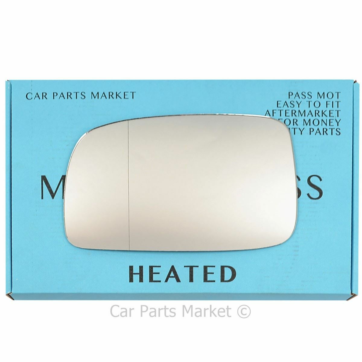 Left Passenger Side Wide Angle Wing Mirror Glass For Subaru Justy 2007-10 Heated