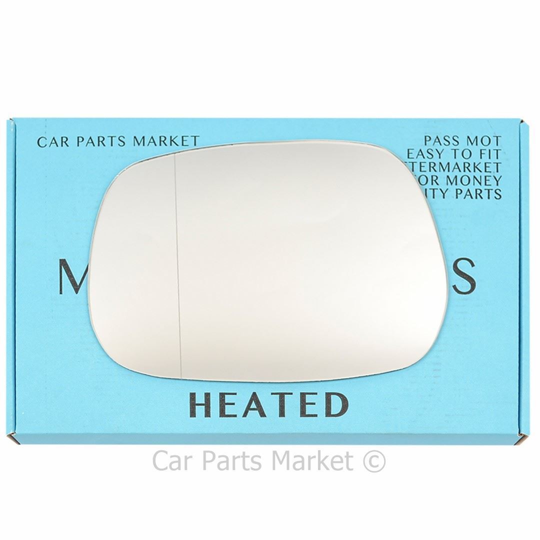 Left Passenger Side Wide Angle Wing Mirror Glass For Toyota RAV 4 2000-05 Heated