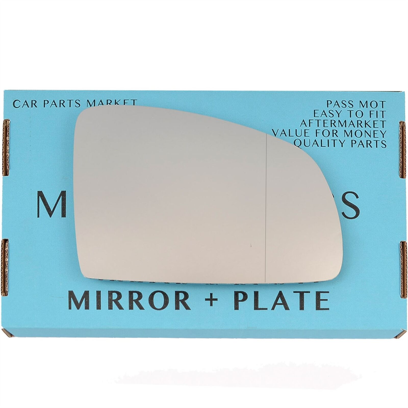 Right Side Wide Angle Wing Door Mirror Glass For Vauxhall Meriva A 02-10 + Plate