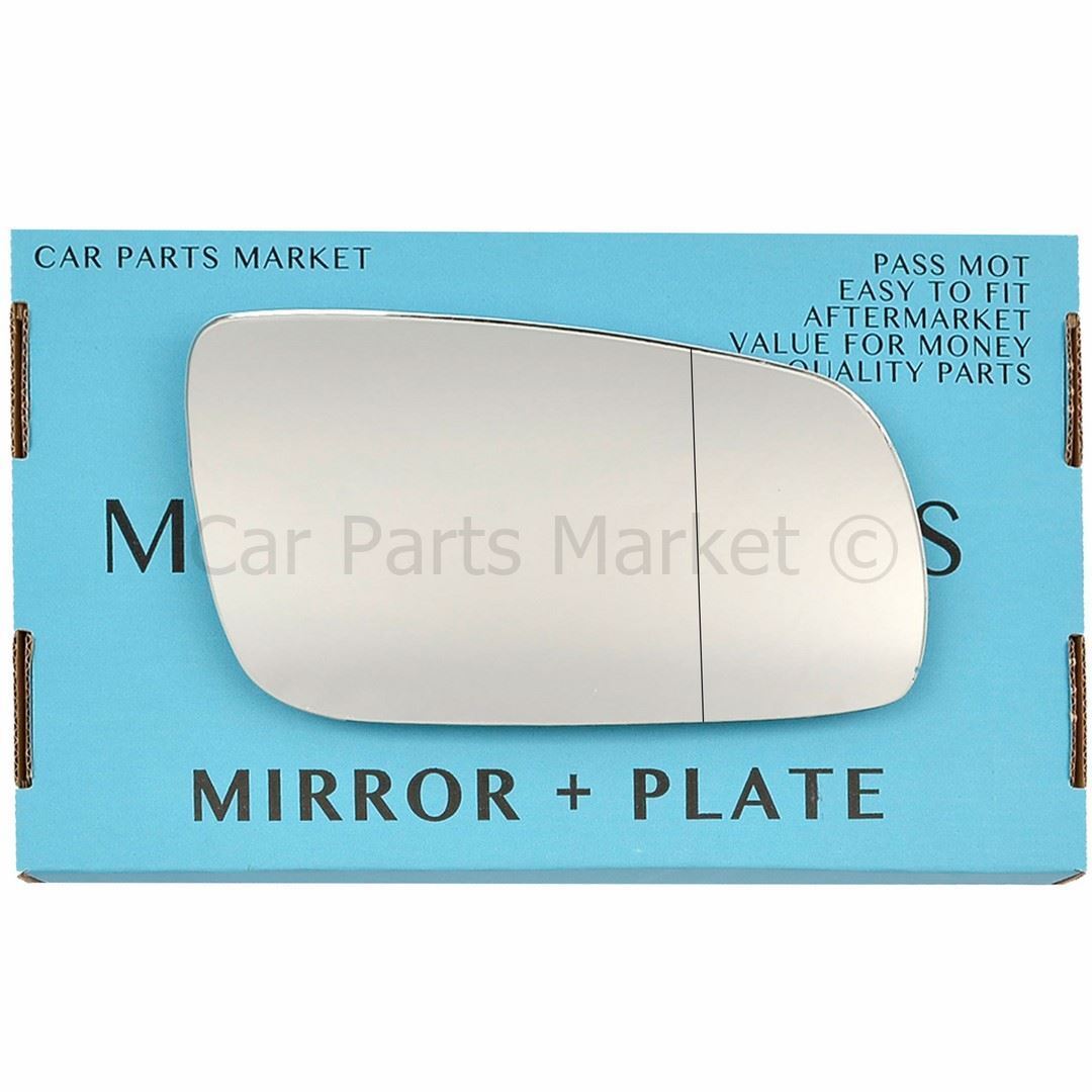 For Volkswagen Bora 98-05 Right Side Aspheric Wing Door Mirror Glass +Plate