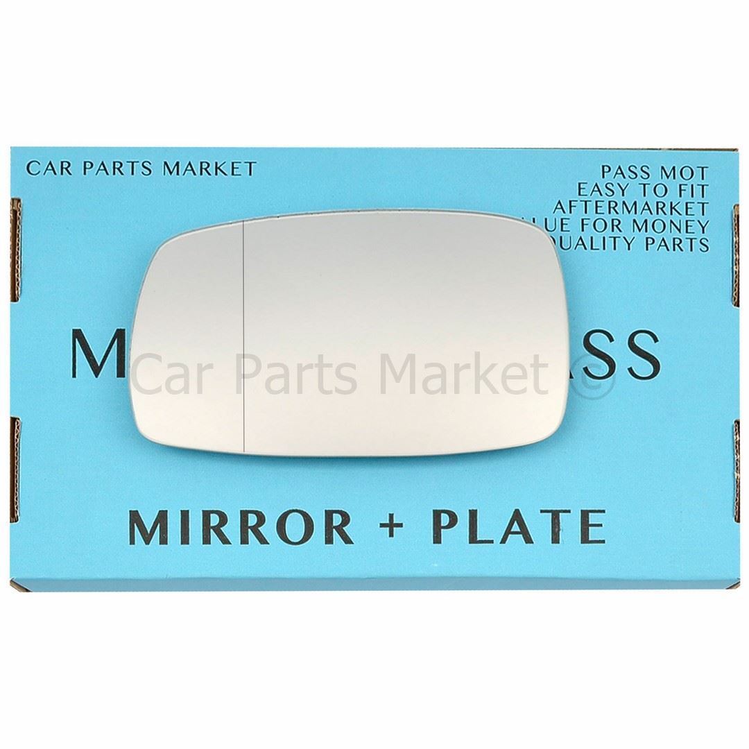 For Volkswagen Corrado 88-95 Left Side Aspheric Wing Door Mirror Glass +Plate