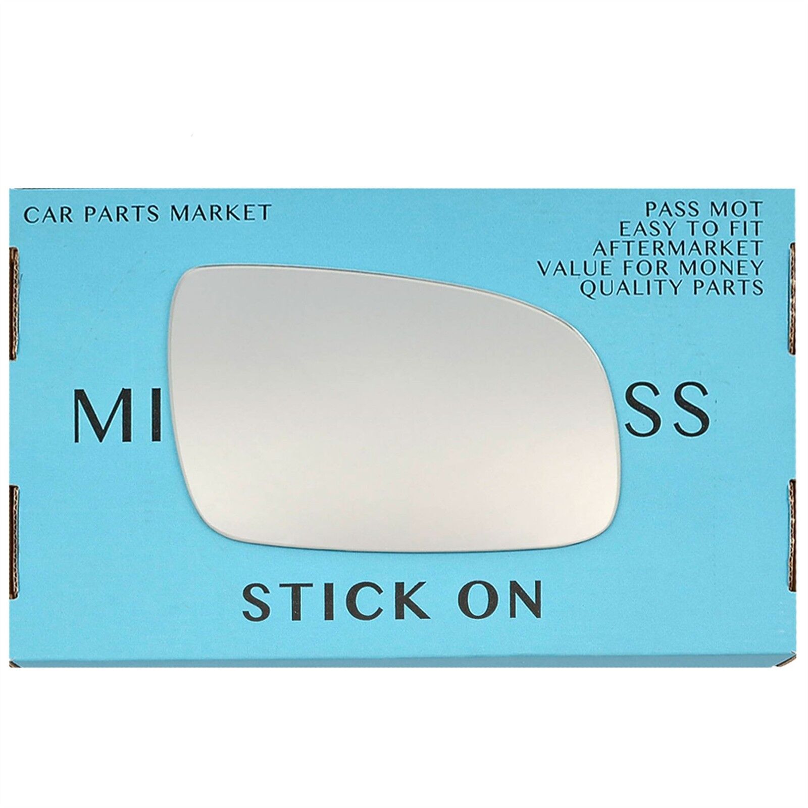 Right Side Flat Wing Mirror Glass For Vw polo 00-02 +Plate
