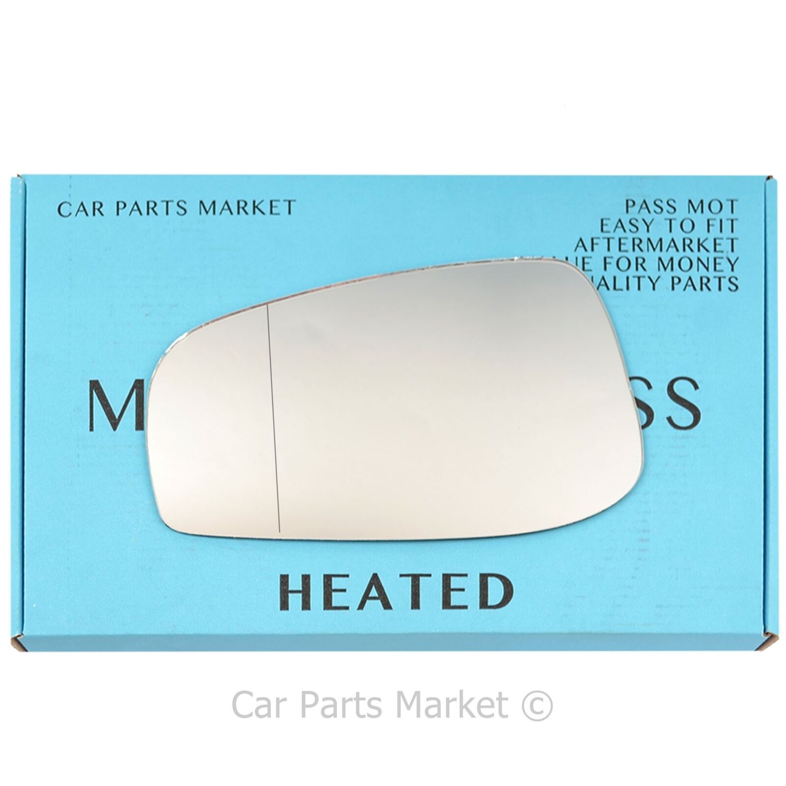 Left Passenger Side Wide Angle Wing Door Mirror Glass For Volvo v70 03-06 Heated
