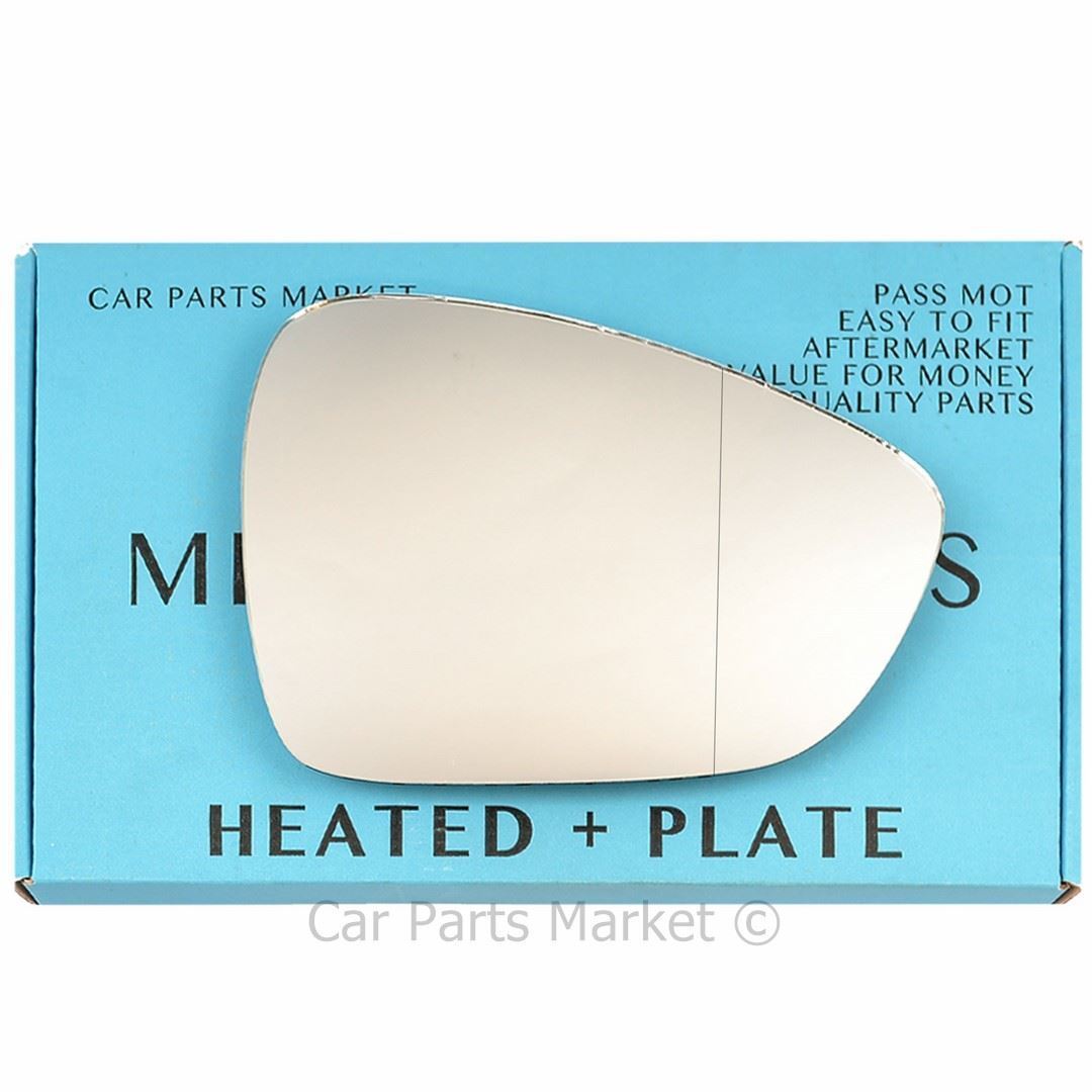 Right Side Wide Angle Wing Mirror Glass For Citroen DS4 2011-15 Heated +Plate