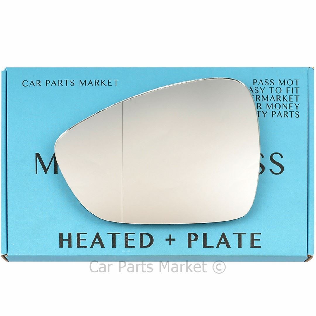 Left Side Wide Angle Wing Mirror Glass For Citroen DS4 2011-15 Heated +Plate
