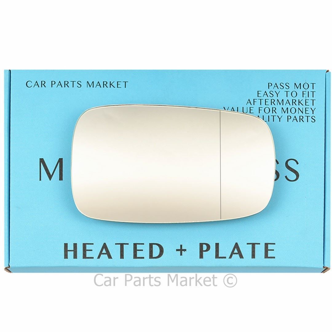 Right Wide Angle Wing Mirror Glass For Renault Laguna 2001-07 Heated +Plate