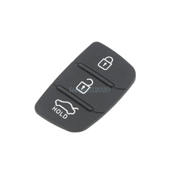 3 Button Remote Key Rubber Pad Fob Case For Hyundai Santa fe 2016 2017 2018 2019 - Image 3