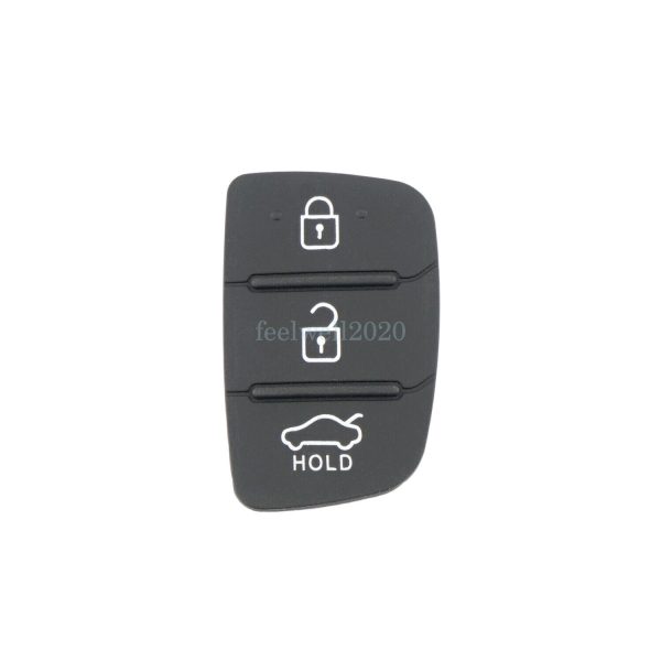 3 Button Remote Key Rubber Pad Fob Case For Hyundai Santa fe 2016 2017 2018 2019 - Image 6