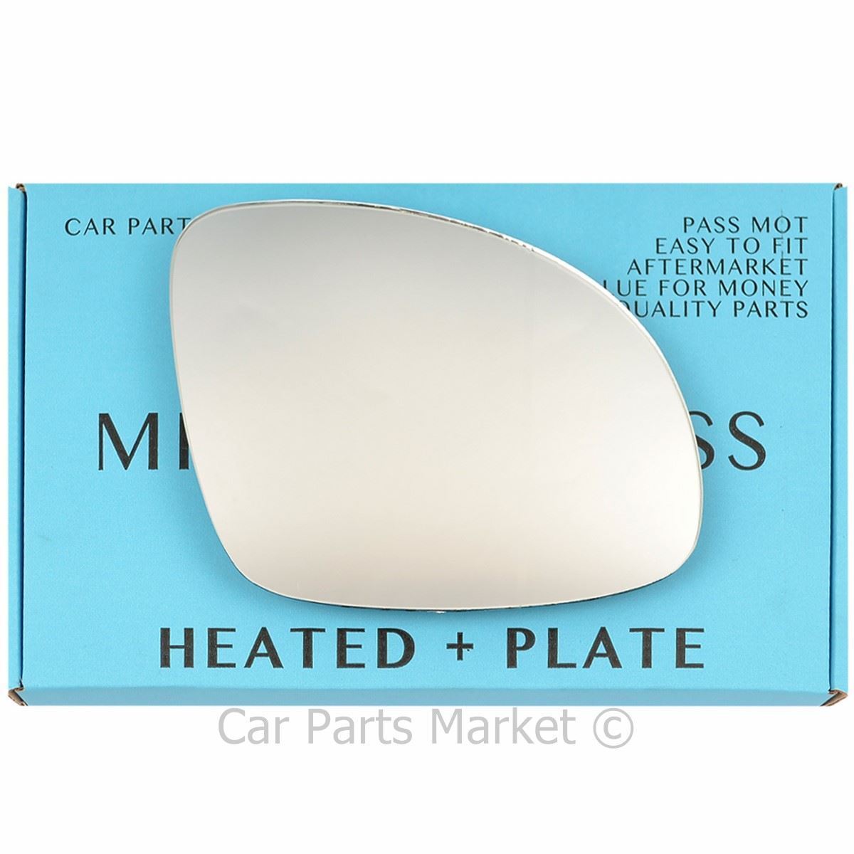 Right Driver Side Wing Mirror Glass For Skoda Yeti 2009-17 Heated +Plate