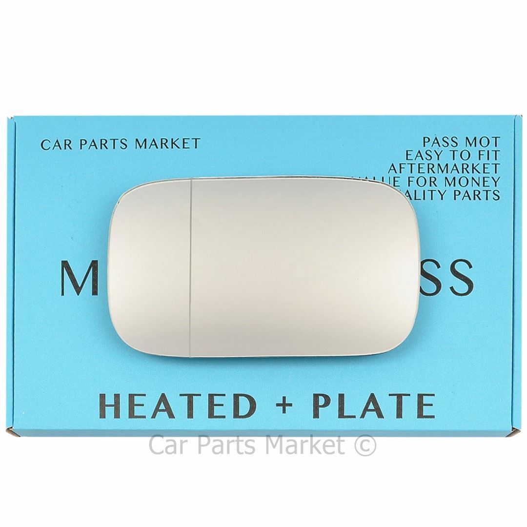 Left Side Wide Angle Wing Door Mirror Glass For Alfa Romeo 164 88-97 heat +Plate