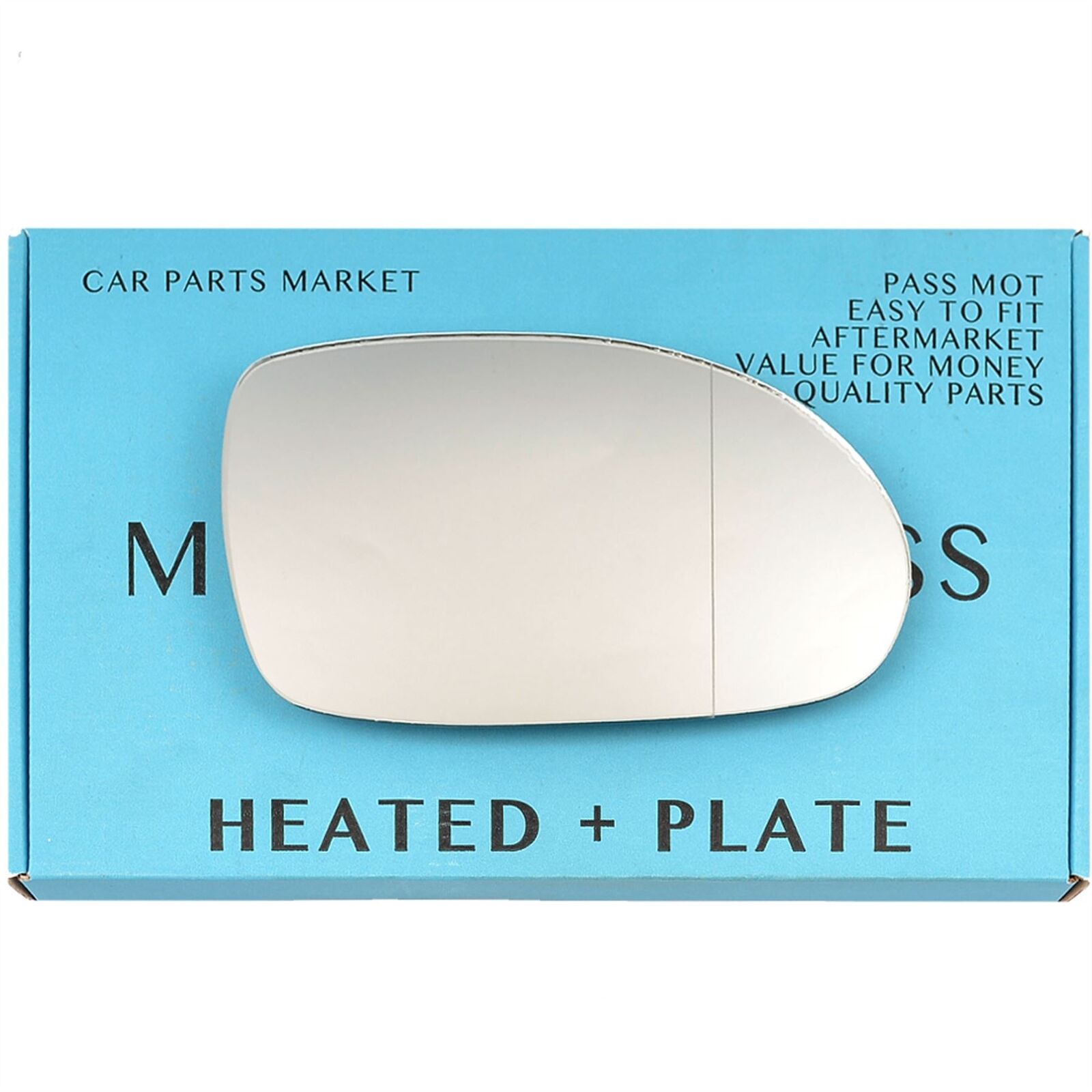 Right Side Wide Angle Wing Door Mirror Glass For Citroen C5 01-08 Heated +Plate