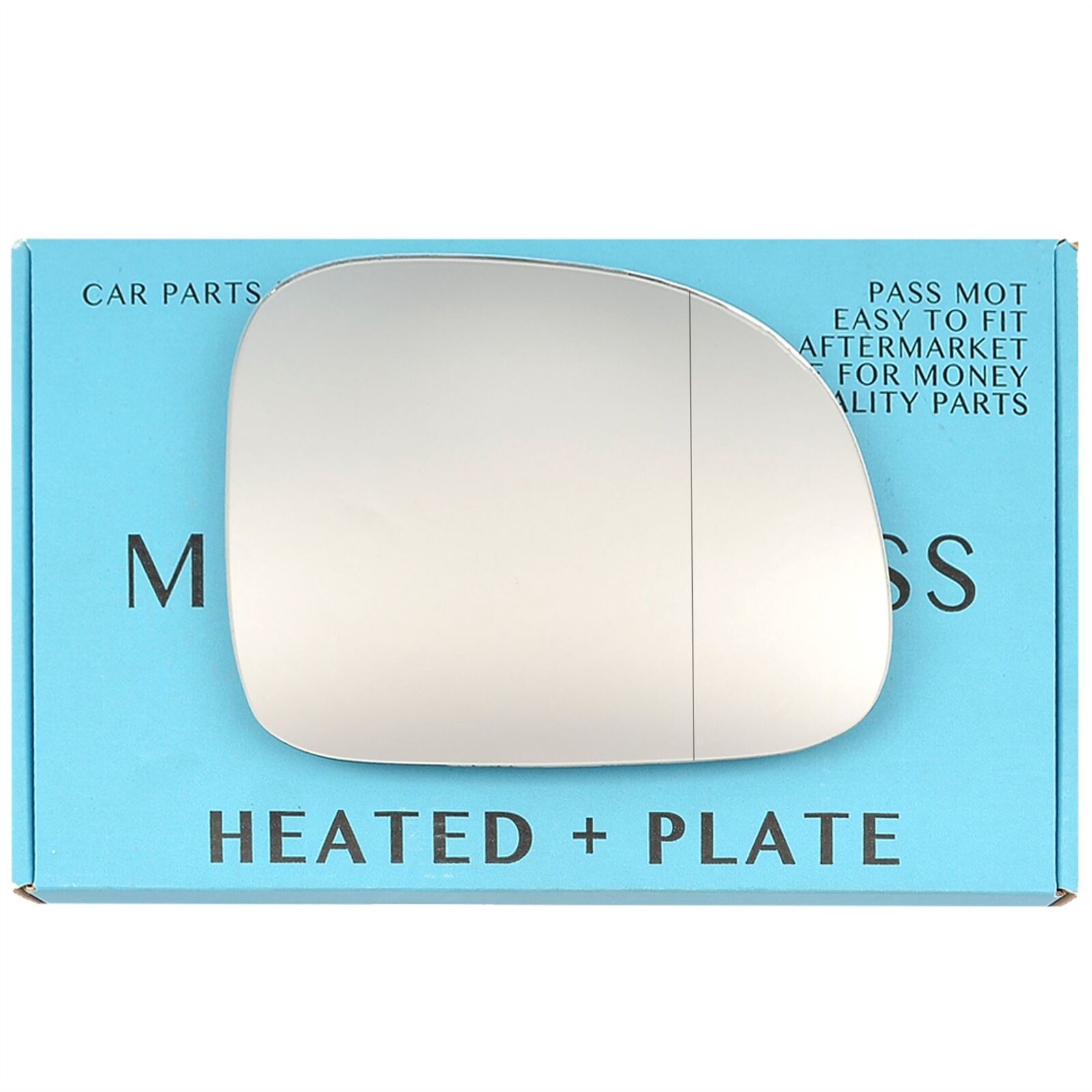 Right Driver Side Wide Angle Wing Mirror Glass For Fiat 500L 12-23 Heated +Plate