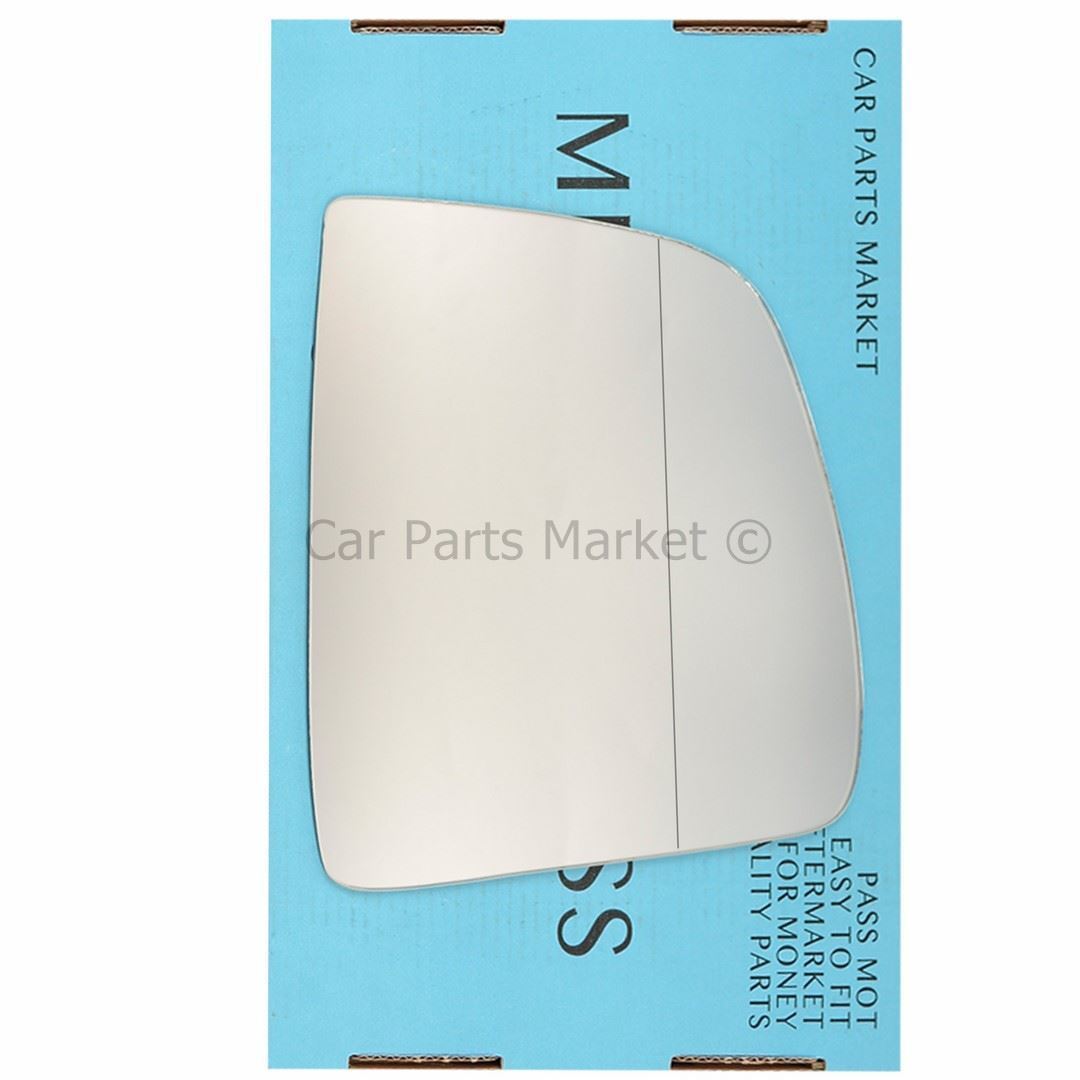 Right Side Wide Angle Wing Mirror Glass For Fiat Doblo mk2 2010-22 Heated +Plate
